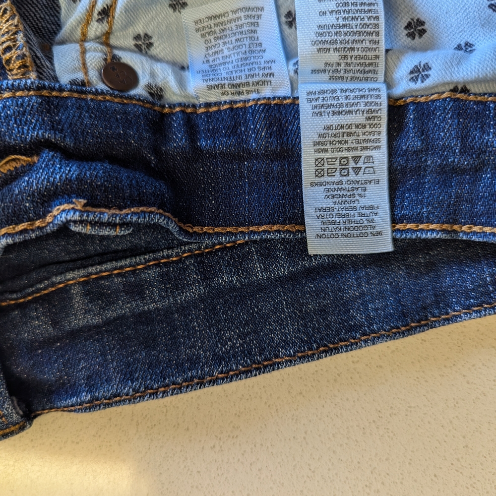 Lucky Brand | Size 24/00 | Blue Jean Shorts Classic Cut-Off Style - Picture 12 of 12